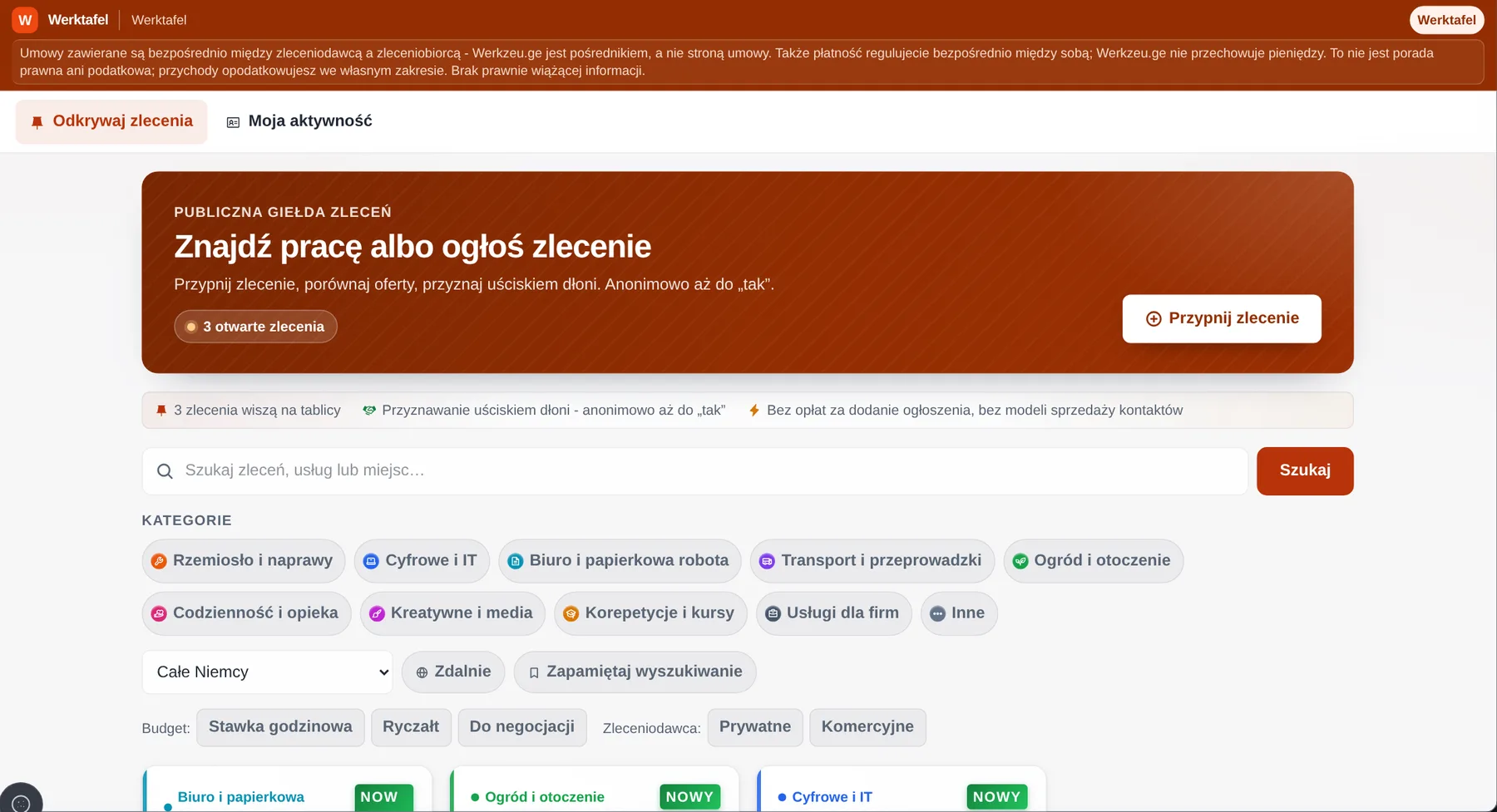 Werktafel: Odkrywaj. Tu zaczyna się twoja następna współpraca.